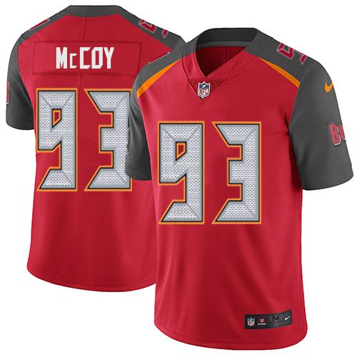 Nike Buccaneers #93 Gerald McCoy Red Team Color Men's Stitched NFL Vapor Untouchable Limited Jersey - Click Image to Close